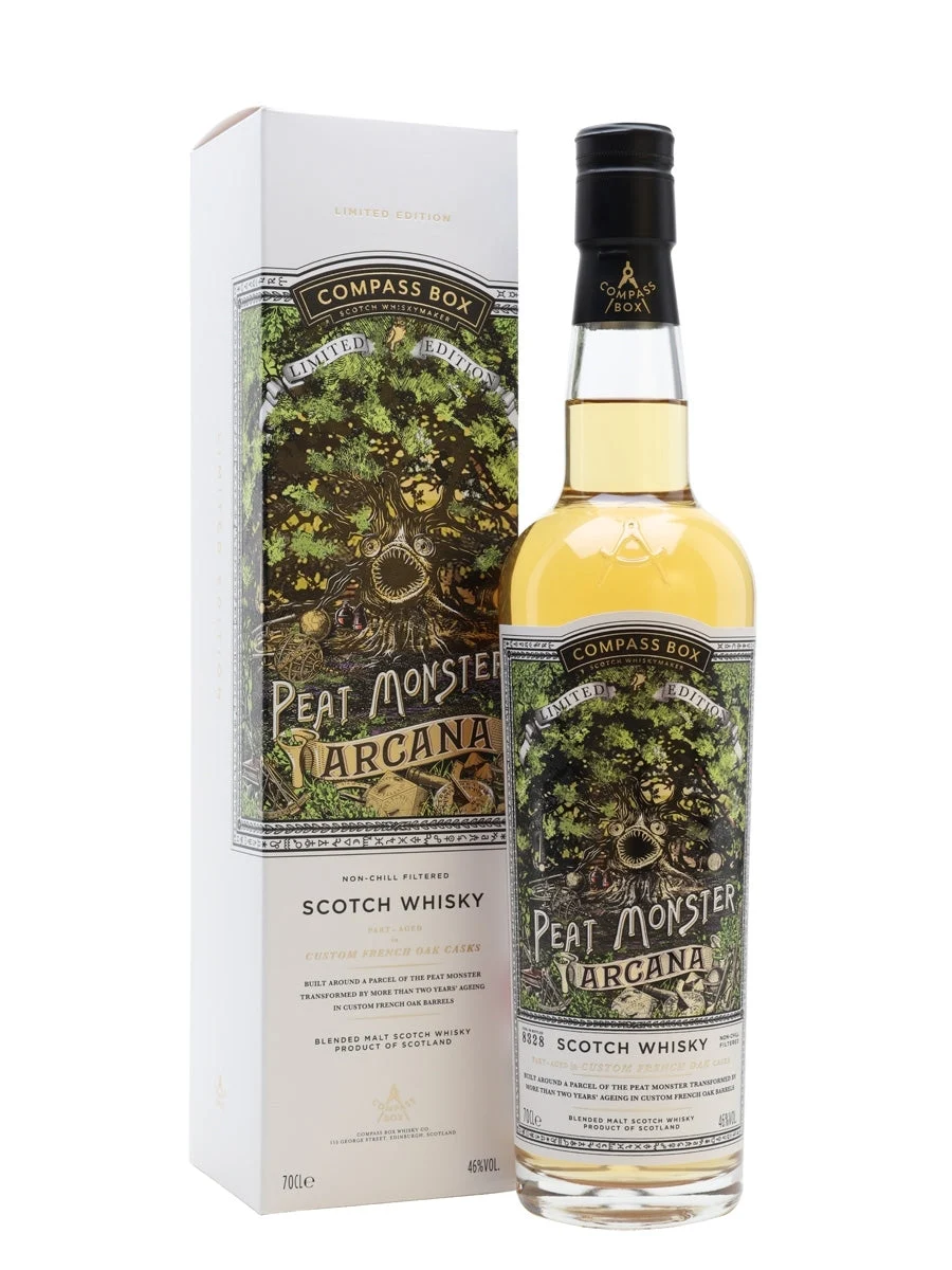 Compass Box Peat Monster Arcana 20th Anniversary Blended Malt Scotch Whisky | 700ML - Whiskey
