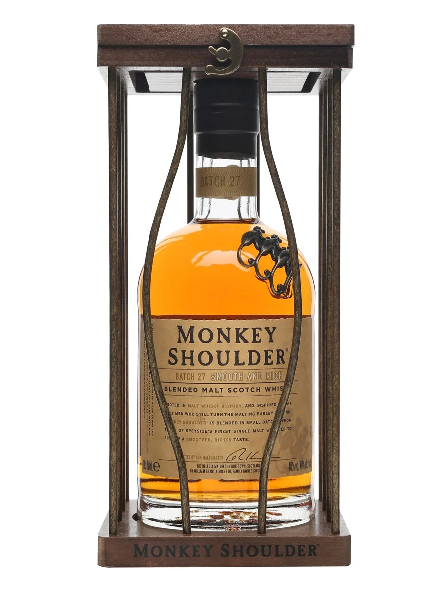 Monkey Shoulder Blended Malt Caged Edition Blended Malt Scotch Whisky | 700ML - Whiskey