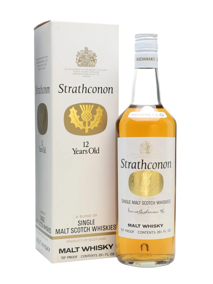 Strathconon 12 Year Old Bot.1970s Blended Malt Scotch Whisky | 757ML - Whiskey