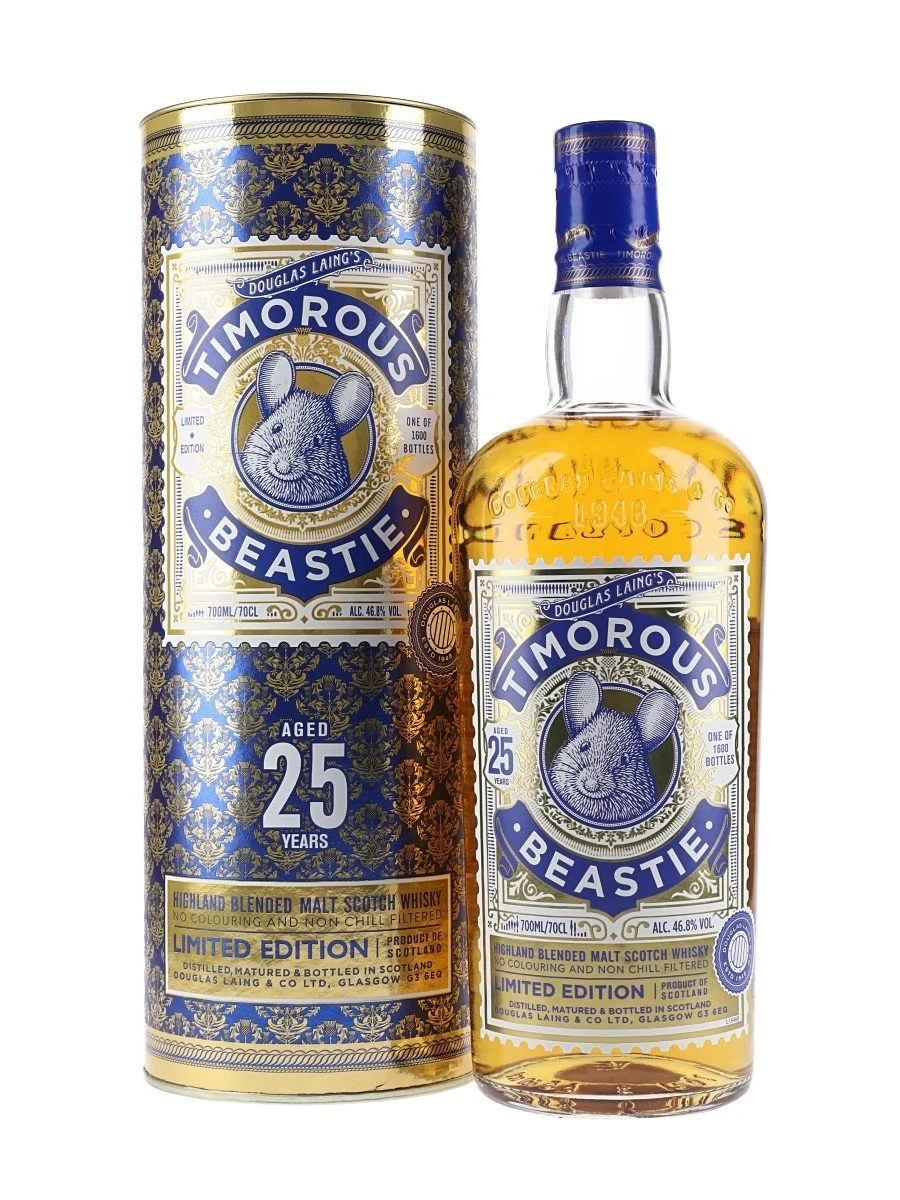 Timorous Beastie 25 Year Old Highland Blended Malt Scotch Whisky | 700ML - Whiskey