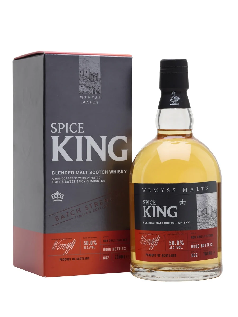 Wemyss Spice King Cask Strength Batch No 002 Blended Malt Scotch Whisky | 700ML - Whiskey