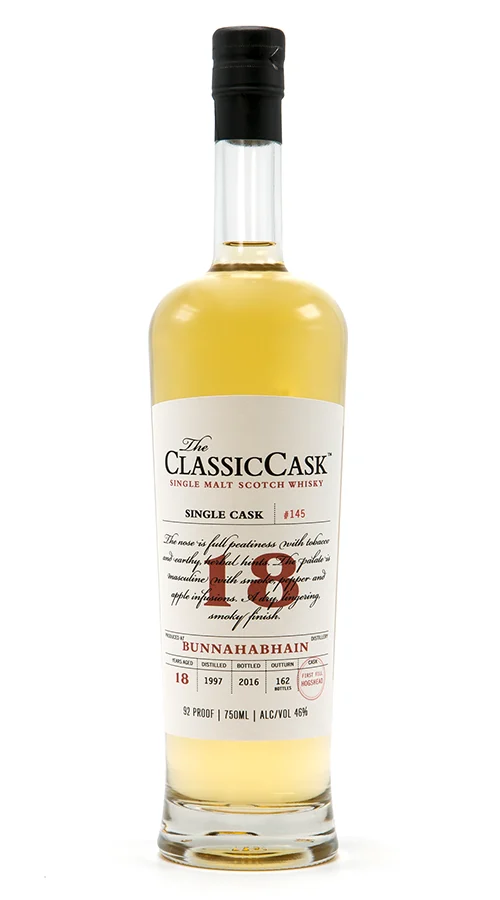 The Classic Cask 18 Year Old Bunnahabhain Single Malt Whiskey