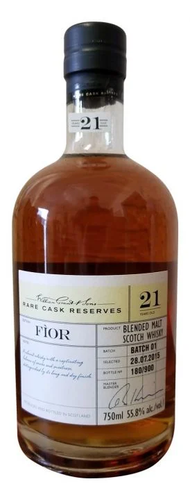 William Grant 21 Year Old Rare Cask Reserves 'Fior' - Whiskey