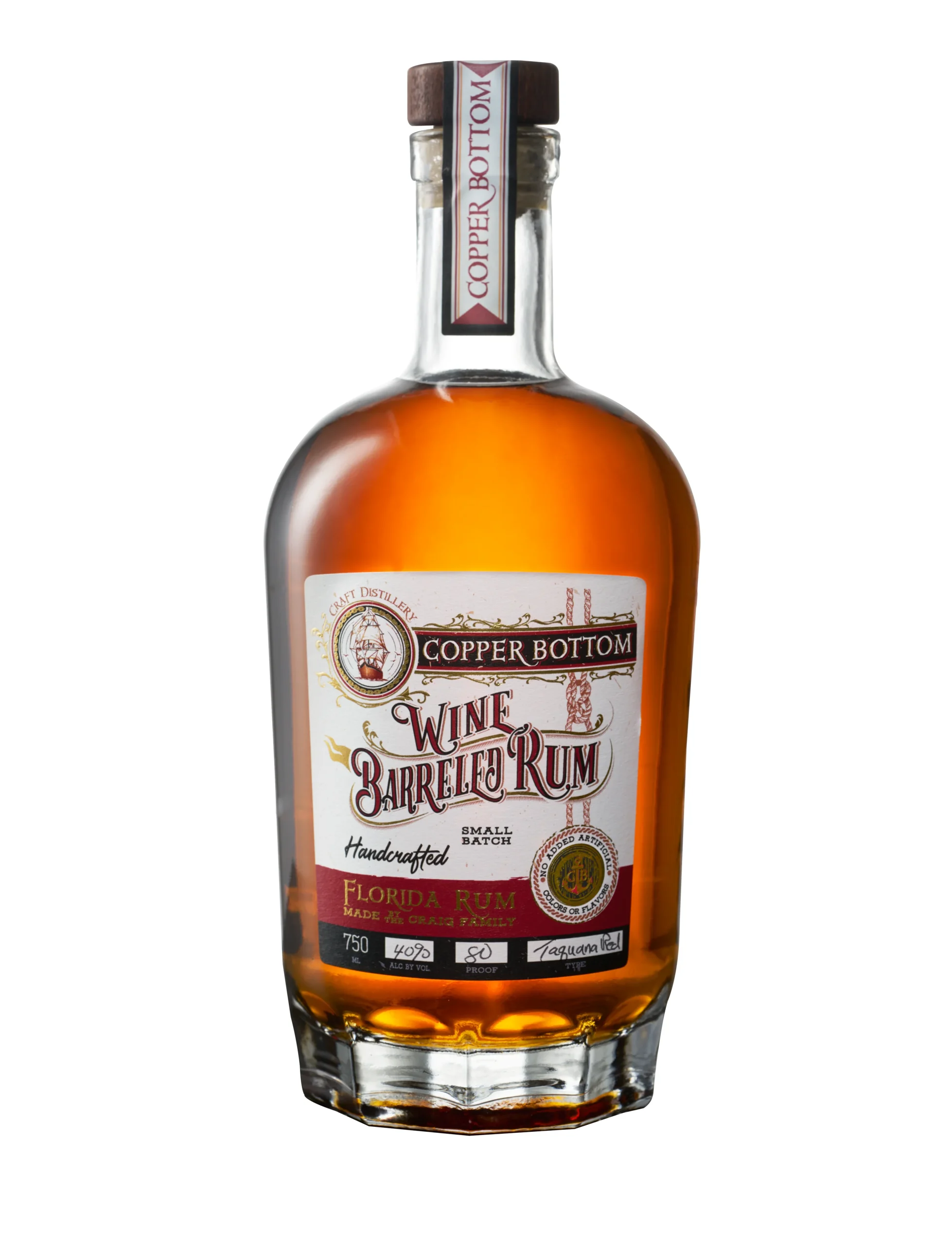 Copper Bottom Wine Barreled Rum