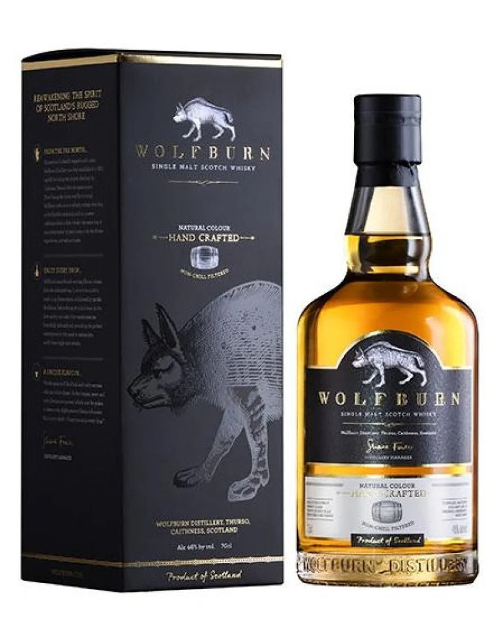 Whisky escocés de pura malta elaborado a mano Wolfburn | 700ML - Whiskey