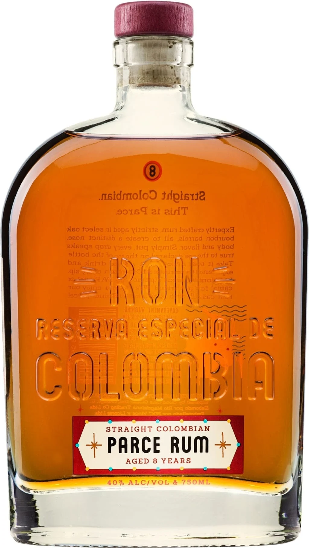 Parce 8 Year Old Straight Colombian Rum - Ron